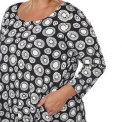 Plus Size Printed Geometric Tunic Top - White Mark -ChicMama Sales Store GUEST 45fe99b3 08b8 435d 9797 b74d96d392fa