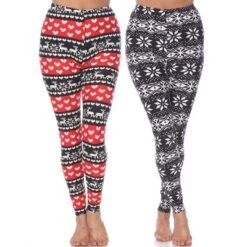 Women's Pack Of 2 Leggings - One Size Fits Most - White Mark -ChicMama Sales Store GUEST 4621b0ef c3ac 4262 abec 59153c74e39a