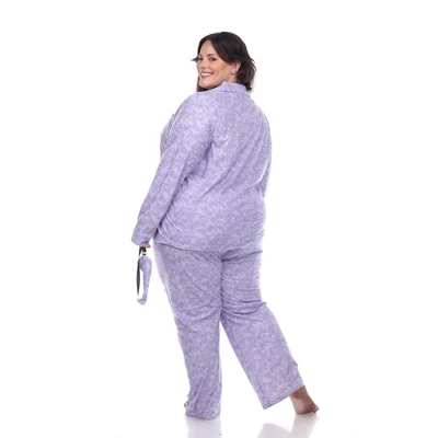 Plus Size Three-Piece Pajama Set - White Mark 3 Plus Size Three-Piece Pajama Set - White Mark - Image 3