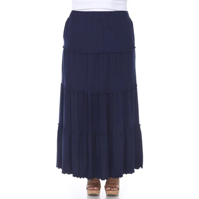 Plus Size Tiered Maxi Skirt 10 Plus Size Tiered Maxi Skirt - Image 10
