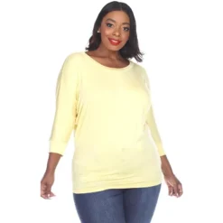 Women's Plus Size Bat Sleeve Tunic Top - White Mark -ChicMama Sales Store GUEST 481b4d95 156f 4499 87b9 6d8d4138e4d0