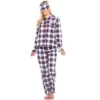 Women's Three-Piece Pajama Set - White Mark