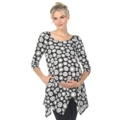 Maternity Printed Tunic Top -White Mark -ChicMama Sales Store GUEST 49e30fb2 b6fc 44ed b297 9b1d73aa7216