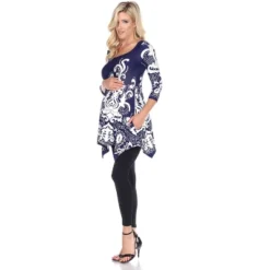 Maternity Scoop Neck Ganette Tunic With Pockets - White Mark 17 Maternity Scoop Neck Ganette Tunic With Pockets - White Mark -ChicMama Sales Store GUEST 4b27c782 3ea9 4943 a10b 4f38c5602b5b