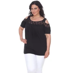 Women's Plus Size Cut Out Shoulder Bexley Tunic Top - White Mark 14 Women's Plus Size Cut Out Shoulder Bexley Tunic Top - White Mark -ChicMama Sales Store GUEST 4d03d88c 4c9b 486f ba2c 418ba6983af3