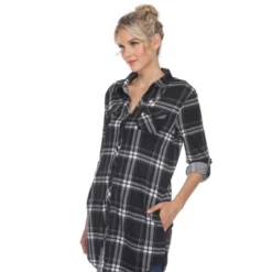 Women's Printed Plaid Roll Tab Tunic - White Mark 12 Women's Printed Plaid Roll Tab Tunic - White Mark -ChicMama Sales Store GUEST 4d228194 57d0 4df4 adb2 bf8699e2e997