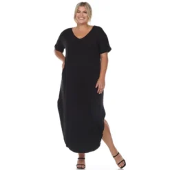 Plus Size Short Sleeve V-neck Maxi Dress -ChicMama Sales Store GUEST 4d92c983 971e 49fa beaf 8b599f96101d