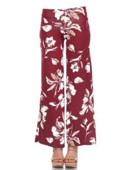 Women's Flower Printed Palazzo Pants - White Mark -ChicMama Sales Store GUEST 4eb10bd4 0157 4138 8175 a74c72986a7d