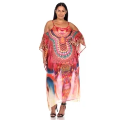 Plus Size Sheer Caftan Maxi Dress - One Size Fits Most Plus - White Mark -ChicMama Sales Store GUEST 4ed64aba 30c5 4f12 b214 47297149adb2