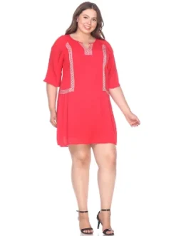 Women's Plus Size Marybeth Embroidered Dress - White Mark -ChicMama Sales Store GUEST 50e6d299 3476 4cc2 af9a fdbe80ec3edf