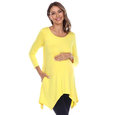 Maternity 'Kayla' Tunic - White Mark 4 Maternity 'Kayla' Tunic - White Mark - Image 4