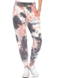 Women's Tie Dye Harem Pants With Pockets - White Mark -ChicMama Sales Store GUEST 5224205c 42c7 46a5 a174 586221b94f6d