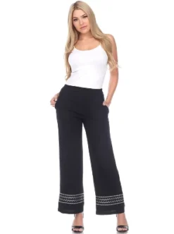 Women's Wide-Leg Pants - White Mark -ChicMama Sales Store GUEST 5259c732 584c 483a 8bf3 cb876dec13a6