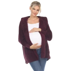 Maternity Plush Hooded Cardigan With Pockets -ChicMama Sales Store GUEST 567704c1 224d 4fd0 b042 8a16d0e08481