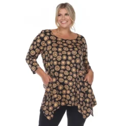 Plus Size Printed Geometric Tunic Top - White Mark -ChicMama Sales Store GUEST 598e7abb d362 4dc4 9ed7 54b1980ce780