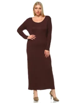 Women's Plus Size Long Sleeve Maxi Dress - White Mark -ChicMama Sales Store GUEST 5aa796b5 59f2 4d3a 9153 51a7a4b31db4