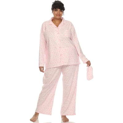 Whitemark Plus Size Three-Piece Pajama Set 5 Whitemark Plus Size Three-Piece Pajama Set - Image 5