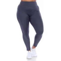 Plus Size High-Waist Mesh Fitness Leggings - White Mark -ChicMama Sales Store GUEST 5fcdeab8 c46d 457f a671 a31efd1ec3d0
