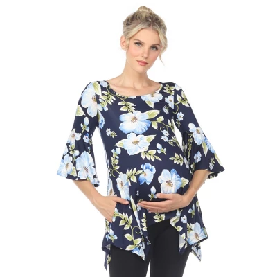 Maternity Roche Tunic -White Mark 6 Maternity Roche Tunic -White Mark - Image 6