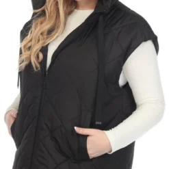 Plus Size Diamond Quilted Hooded Puffer Vest-White Mark 11 Plus Size Diamond Quilted Hooded Puffer Vest-White Mark -ChicMama Sales Store GUEST 62cd0d68 554f 4625 a21a a33a626cc70e