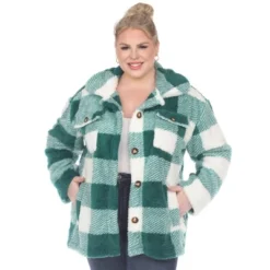 White Mark Plus Size Plaid Shacket -ChicMama Sales Store GUEST 6740c7f4 0402 4e4c 9899 30df142e298e