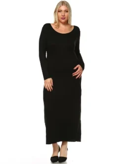 Women's Plus Size Long Sleeve Maxi Dress - White Mark -ChicMama Sales Store GUEST 6899f330 7dbe 4433 adf6 9ffaada51388