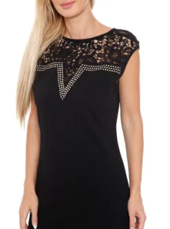 Women's Sleeveless Embellished Charlotte Dress - White Mark