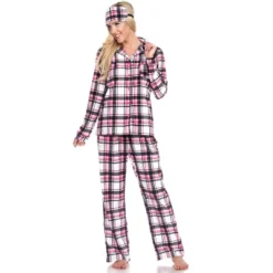 Women's Three-Piece Pajama Set - White Mark -ChicMama Sales Store GUEST 6975337c 87e2 4168 a869 4ebd6445b243