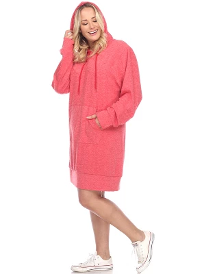 Women's Plus Size Hoodie Sweatshirt Dress - White Mark 5 Women's Plus Size Hoodie Sweatshirt Dress - White Mark - Image 5