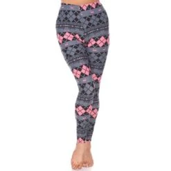 Women's One Size Fits Most Printed Leggings - One Size Fits Most - White Mark -ChicMama Sales Store GUEST 6aedbd37 38c5 4501 84a5 699918f8dcc8