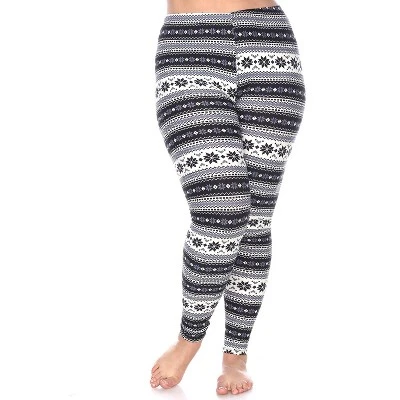 Women's Plus Size Printed Leggings - One Size Fits Most Plus - White Mark 8 Women's Plus Size Printed Leggings - One Size Fits Most Plus - White Mark - Image 8
