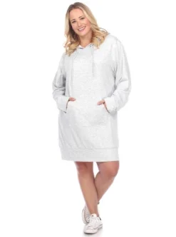 Women's Plus Size Hoodie Sweatshirt Dress - White Mark 22 Women's Plus Size Hoodie Sweatshirt Dress - White Mark -ChicMama Sales Store GUEST 6e9a7098 e30e 416f 815f 341f89aea717