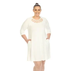 Plus Size Criss Cross Neckline Swing Dress -ChicMama Sales Store GUEST 6eff5939 97aa 4415 b4d4 4ba5ba2897d6