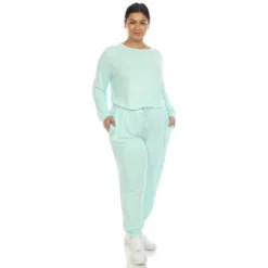 Women's Plus Size 2 Piece Lounge Set - White Mark -ChicMama Sales Store GUEST 6f497aa6 95ca 4f96 9585 fb1aef219d21