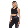 Women's Cut Out Back Mesh Sports Bra - White Mark