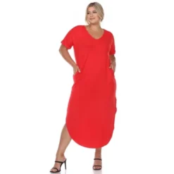 Plus Size Short Sleeve V-neck Maxi Dress -ChicMama Sales Store GUEST 71d7dc8f d92e 41c9 9273 76915a100f18