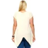 Women's Plus Size Embellished V-Neck Fenella Tunic Top - White Mark