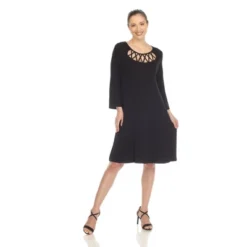 Women's Criss Cross Neckline Swing Dress -ChicMama Sales Store GUEST 72145118 fc39 4cfc a636 0d2447a74ef8