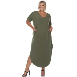 Plus Size Short Sleeve V-neck Maxi Dress -ChicMama Sales Store GUEST 72f1f45d 7739 44fd 9d4e bef1643da9a1