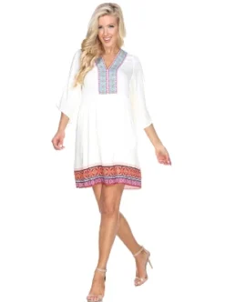 Women's Gabrielle Embroidered Dress - White Mark -ChicMama Sales Store GUEST 74c07953 dd98 4650 af00 a8f1b5c5f696