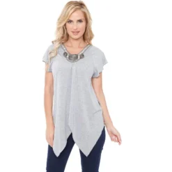 Women's Embellished V-Neck Fenella Top Tunic - White Mark -ChicMama Sales Store GUEST 761980b6 5aba 48dd 8bf7 3e96946d2d57