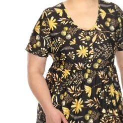Plus Size Floral Short Sleeve Knee Length Dress 11 Plus Size Floral Short Sleeve Knee Length Dress -ChicMama Sales Store GUEST 765577fd 4641 404a 9e82 63614e7fb401