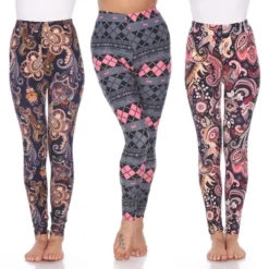 Women's Pack Of 3 Leggings - One Size Fits Most - White Mark -ChicMama Sales Store GUEST 77756dd4 58d6 4702 a80e 0fb0e0973da3