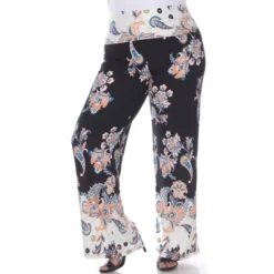 Women's Plus Size Floral Paisley Printed Palazzo Pants - White Mark -ChicMama Sales Store GUEST 788c585f 8455 4559 9bc2 56e86eb7e569