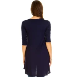 Maternity Calla Embellished Tunic Top - White Mark