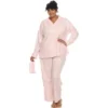 Whitemark Plus Size Three-Piece Pajama Set