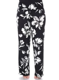 Women's Plus Size Flower Printed Palazzo Pants - White Mark -ChicMama Sales Store GUEST 7a7417cd dd96 4af9 913e 2c1d0b112f41