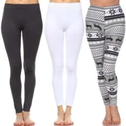 Women's Pack Of 3 Leggings - One Size Fits Most - White Mark -ChicMama Sales Store GUEST 7ccdbd59 85ef 409a 9b34 bc0fc517dcfe