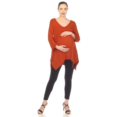 Maternity Empire Cut V-Neck Tunic Top 9 Maternity Empire Cut V-Neck Tunic Top - Image 9