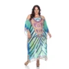 Plus Size Sheer Caftan Maxi Dress - One Size Fits Most Plus - White Mark